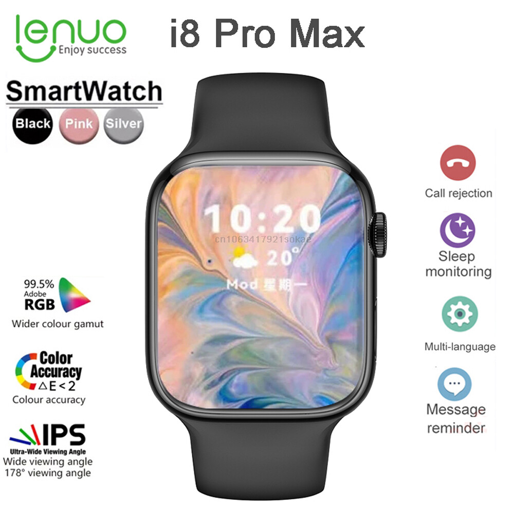 Lenuo Active with i8 Pro Max Smartwatch - Fitness Sport Smartwatch with Bluetooth Call function