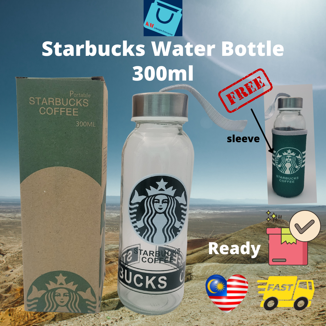 Starbucks Glass Water Bottle Tumbler 300ml Tumbler Botol Air Gelas