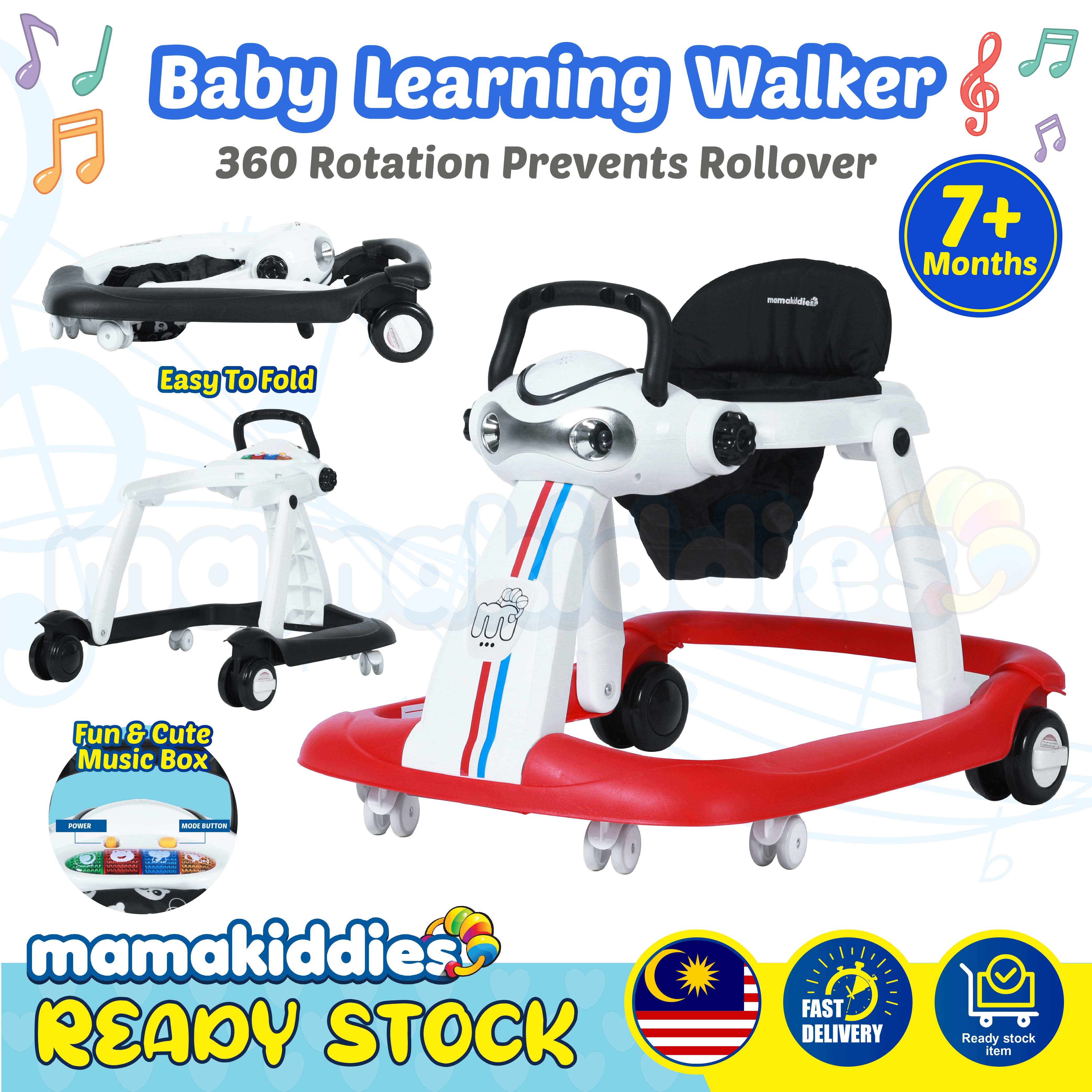 Mamakiddies Moonlight Multi-Fungsi Bayi Walker Pembelajaran Walker Push ...