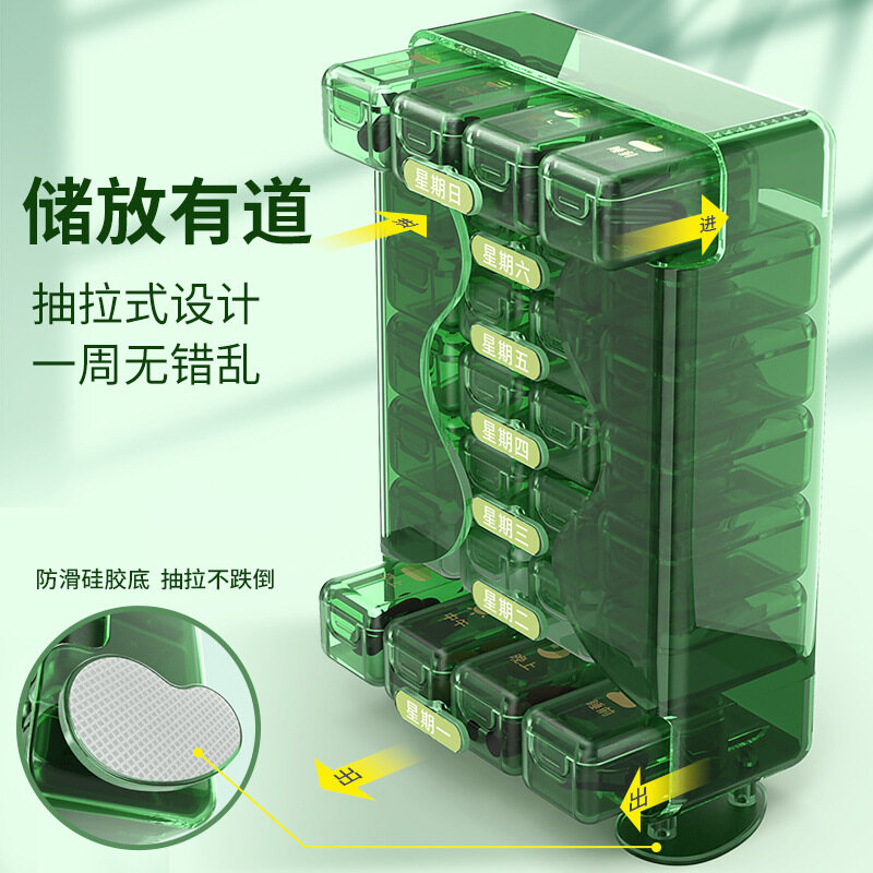 HKStorage Hộp Đựng Thuốc 7 Ngày Mới Hộp Đựng Thuốc Hộp Đựng Thuốc Hộp Đựng Thuốc Hàng Tuần Hộp Phân Loại Thuốc Hộp Đựng Thuốc Hàng Tuần Hộp Đựng