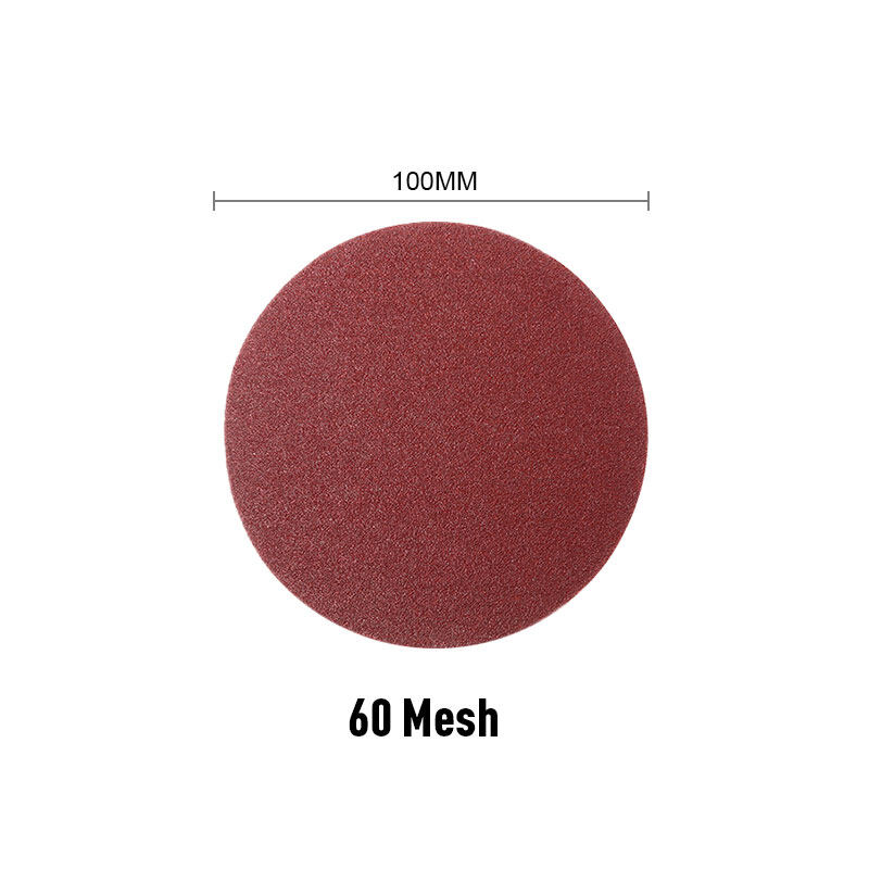 100PCS 4/5/9 inch Flocking Disc Sandpaper Kertas Pasir Sander Disc