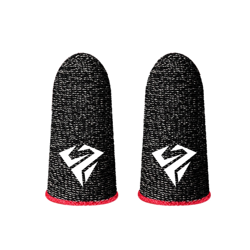 Breathable Gaming Finger Sleeves Game Gloves Anti-Sweat Thumb Finger Cots Fingertip Cover for Mobile Games PUBG/COD/LOL