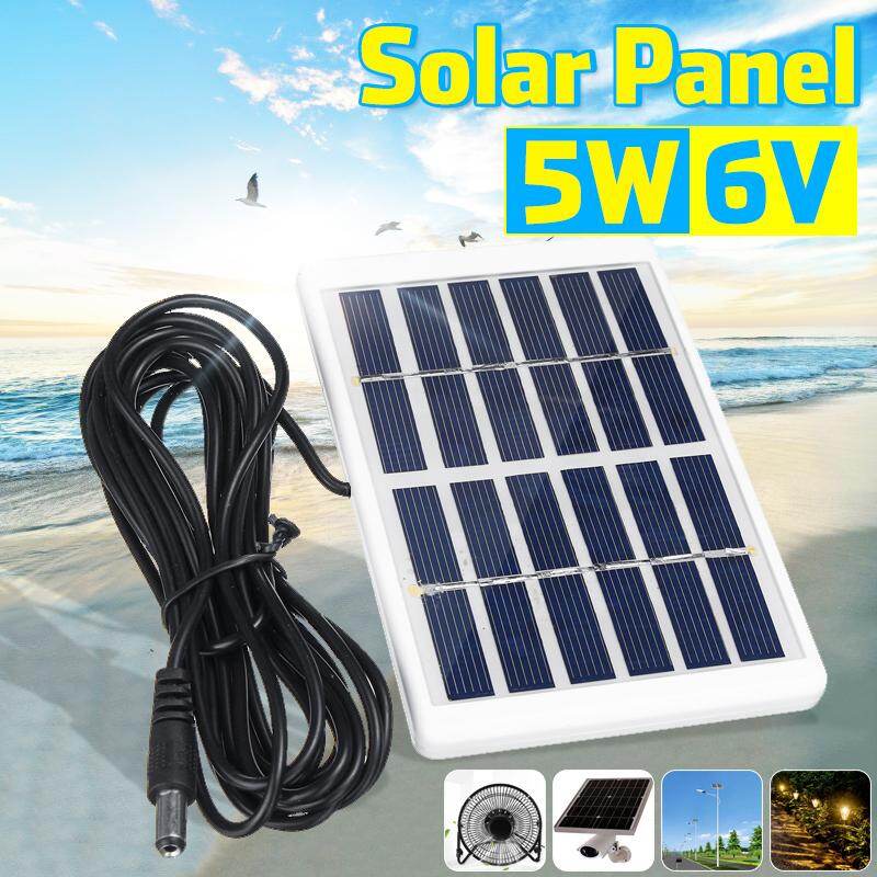 Tấm pin năng lượng mặt trời Polysilicon 5W 6V cáp dài 3M - INTL