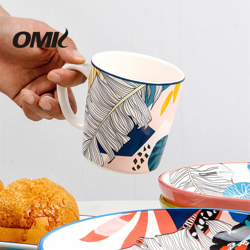 OMK 4pcs set of American ceramics Mugs coffee cup