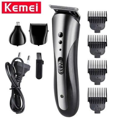 (Ready Stock+Fast Delivery)KM-1407 Rechargeable Beard Nose Ear Shaver Hair Clipper Trimmer Tool Hair Trimmer Waterproof Wireless Electric Shaver Elegant Clippers