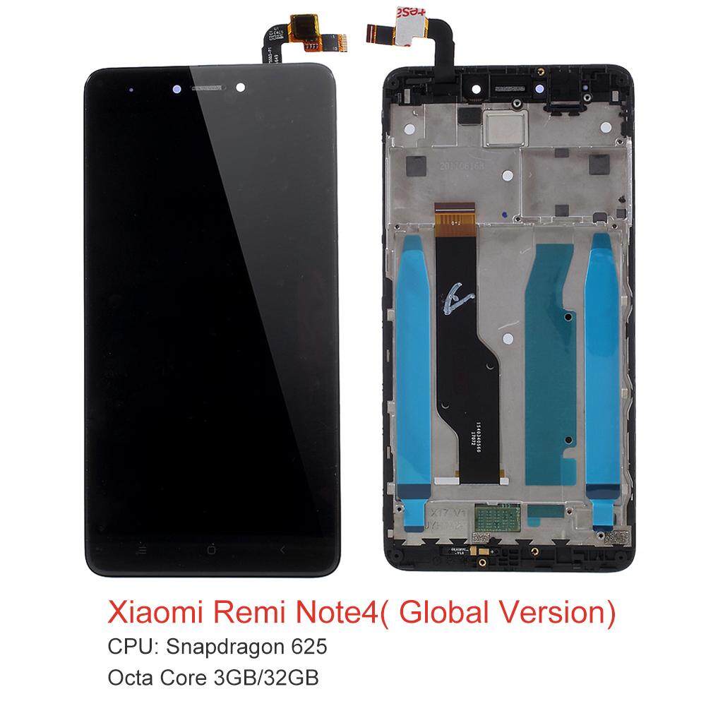 Untuk Xiaomi Redmi Note 4X (Qualcomm 625 Chipset Versi) Layar LCD dan Digitizer + Kerangka Rakitan Bagian