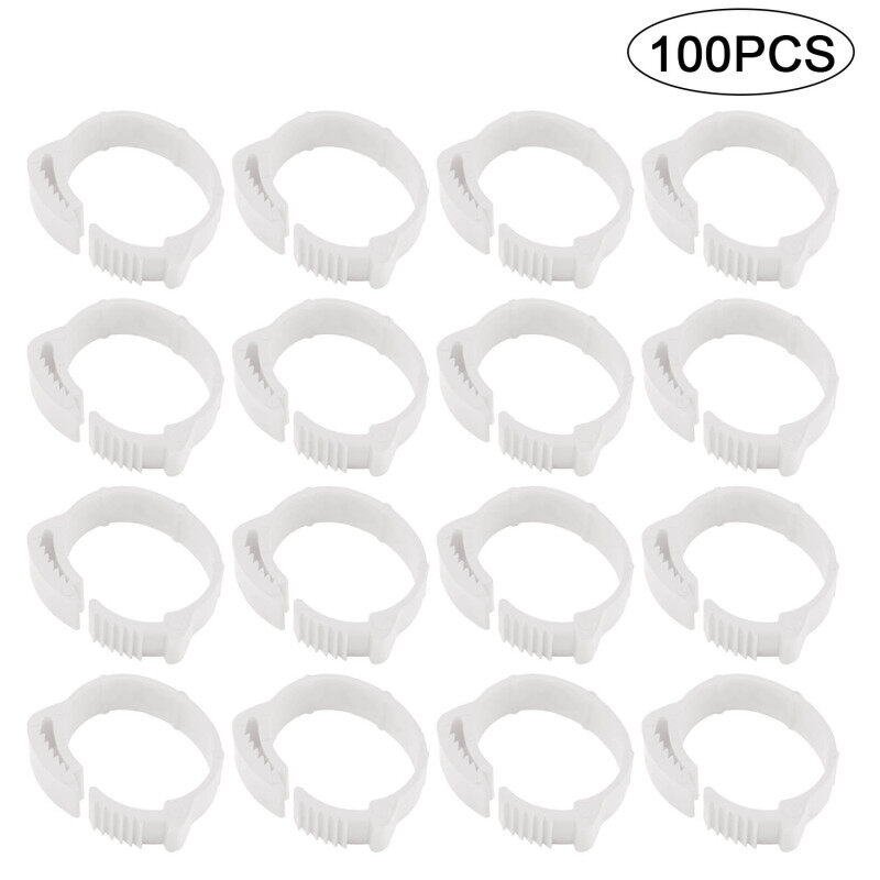 100 cái vòng chân gà có thể điều chỉnh 001-100 Vòng khóa chân gà kỹ thuật số cho gà vịt bồ câu gia cầm vật tư trang trại