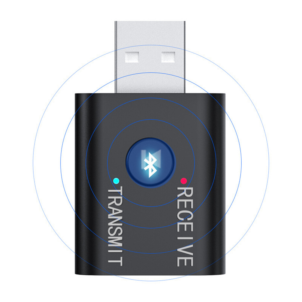 Bộ Thu Phát Âm Thanh 5.0 Tương Thích Bluetooth Bộ Chuyển Đổi Không Dây Dongle Mini Âm Thanh Nổi USB AUX 3.5Mm Cho TV Tai Nghe Máy Vi Tính