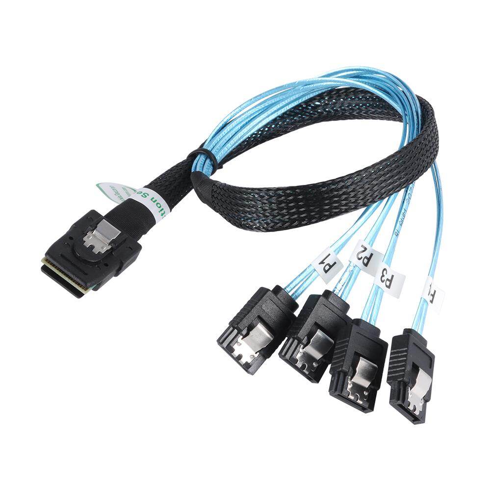 Cabledeconn g0101 mini sas 36p sff 8087 to 4 sata 7p splitter cable cord