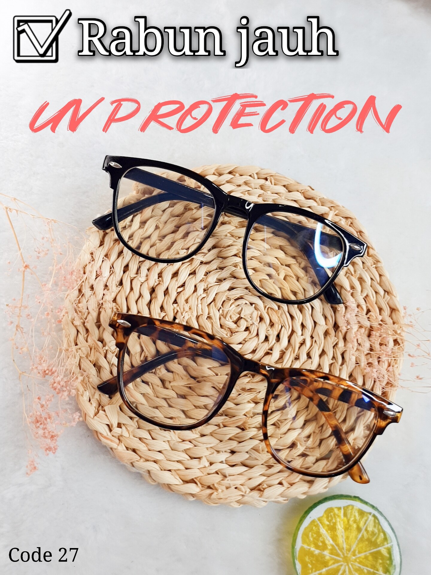 Cermin Mata Rabun Jauh Spek Myopia Whit Uv Protection Code 27 Lazada