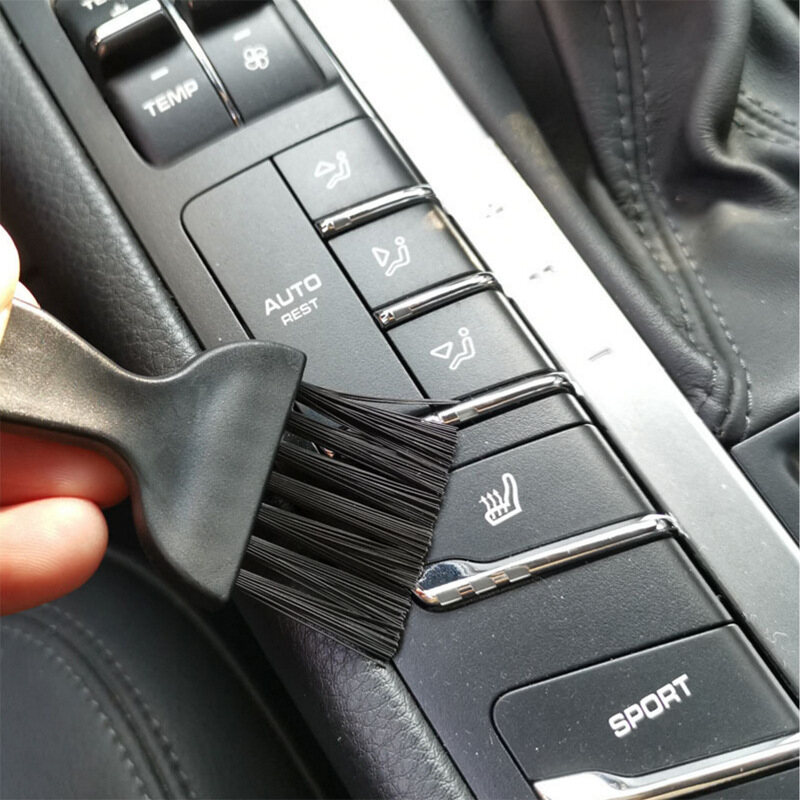 6in1 Multifunctional Portable Black Anti-static Soft Brush Computer Laptop Mouse Keyboard Car Dashboard Dust Removal Cleaning Brush