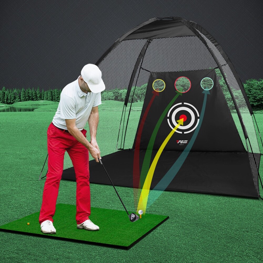PGM Golf Practice Net Indoor Practice Net Cuttable Golf Strike Cage Strike Net Golf Supplies LXW013