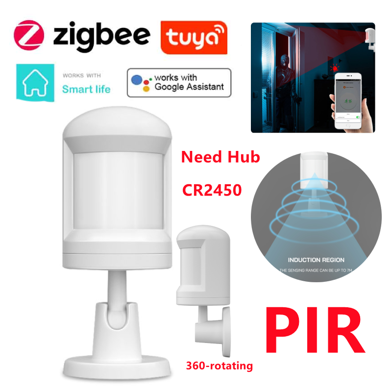 Cửa Hàng Thông Minh E Life Cảm Biến Cơ Thể Người Zigbee Thông Minh Tuya Hệ Thống An Ninh Gia Đình Cảm Biến Phát Hiện Chuyển Động PIR Phát Hiện Chuyển Động Cơ Thể Người Với Đế Gắn Xoay 360 Với Chức Năng Giám Sát Điện Áp Thấp.