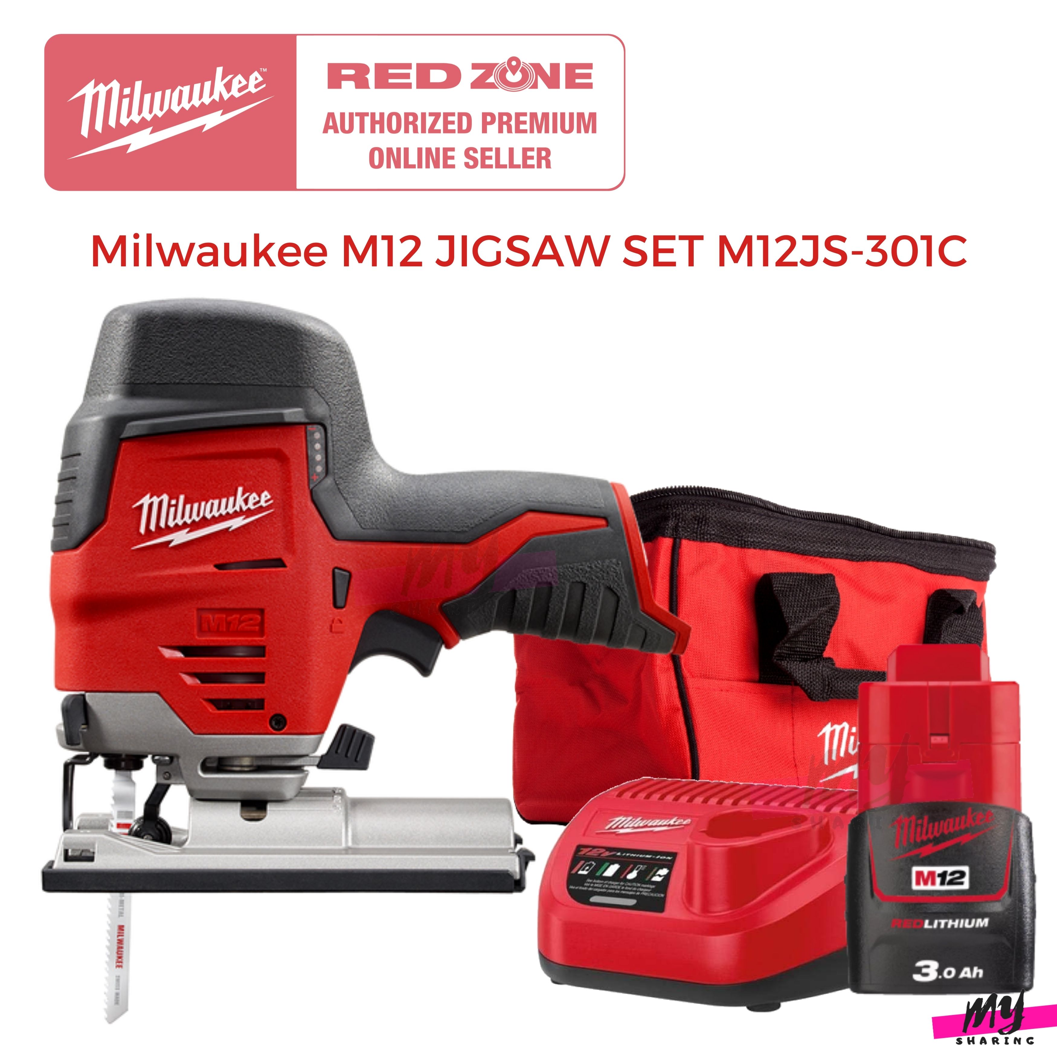 Milwaukee M12 JIGSAW SET M12JS-301C 