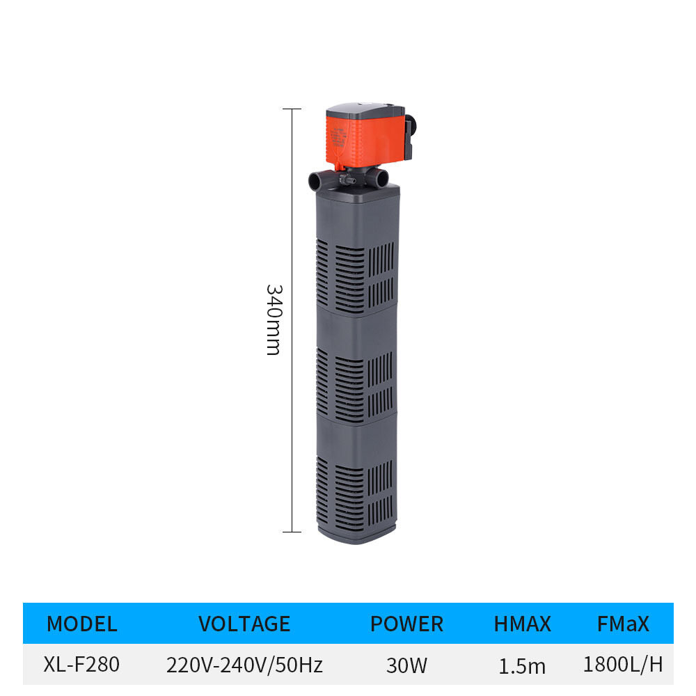 Lovinland 3-in-1 Mini Filter Built-in Air Pump Filter Oxygen Supply Fish Tank Aquarium Accessories