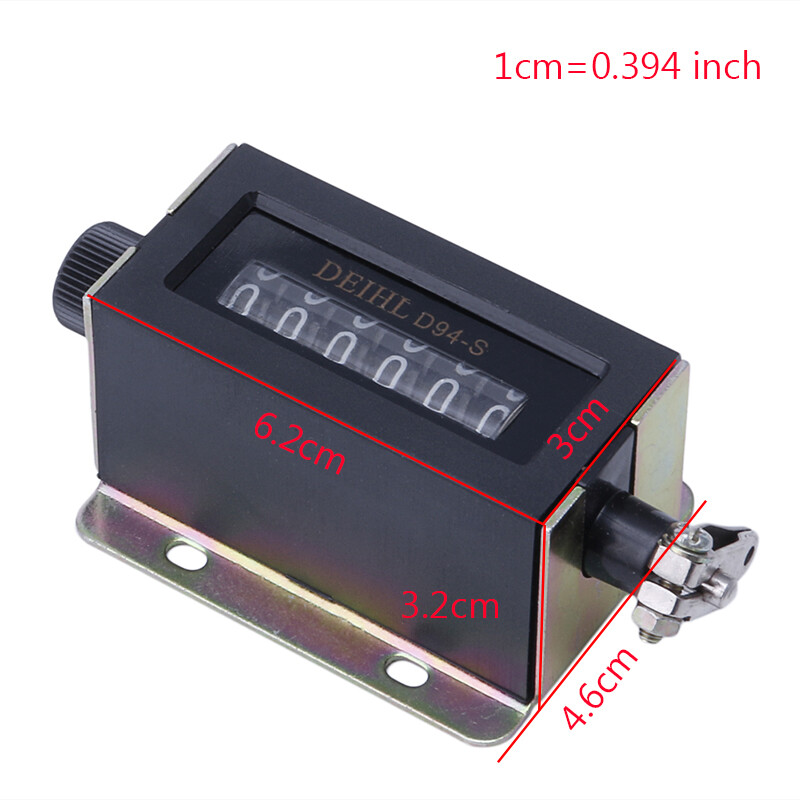 D94-S 6 Chữ Số 0-999999 Bộ Đếm Cơ Kéo Có Thể Đặt Lại