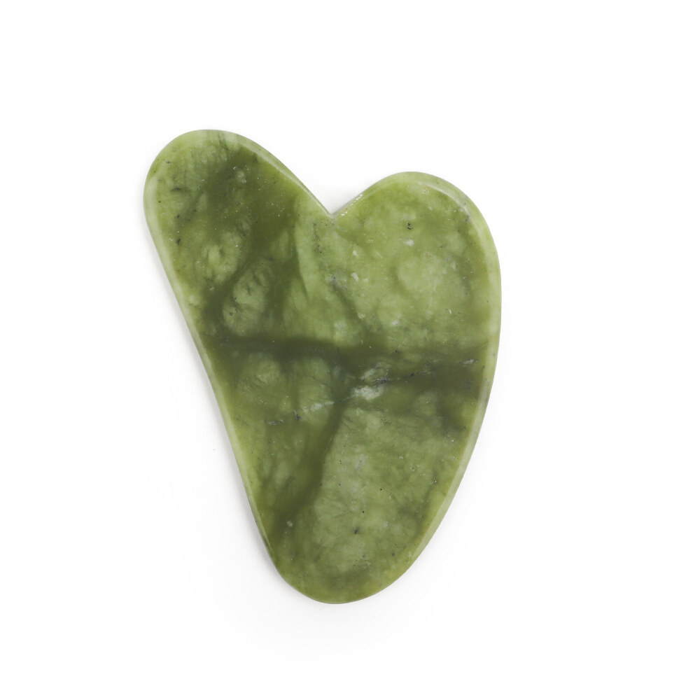 DECINIEE Rose Natural Jade Gua sha Stone Massage Quartz Guasha Scrapers Board Green Jade Plate Face Massager For Face Neck Back Body Tool