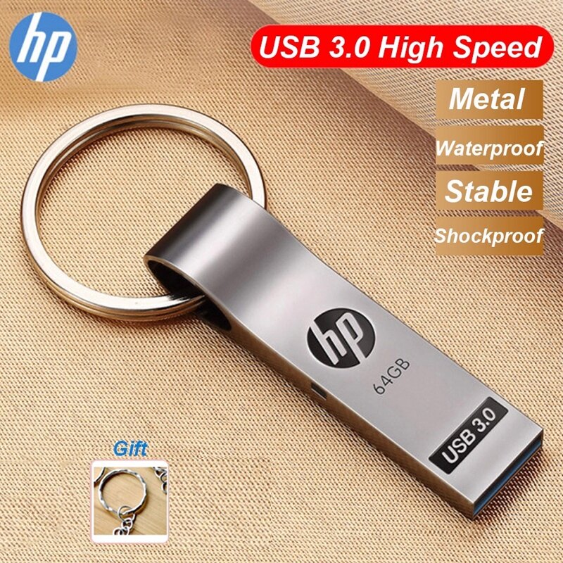 ♥ready stock +free shipping+cod♥hp key ring metal usb3.0 usb flash drive 4gb 16gb 32gb 64gb 128gb 256gb high speed usb stick key memory stick