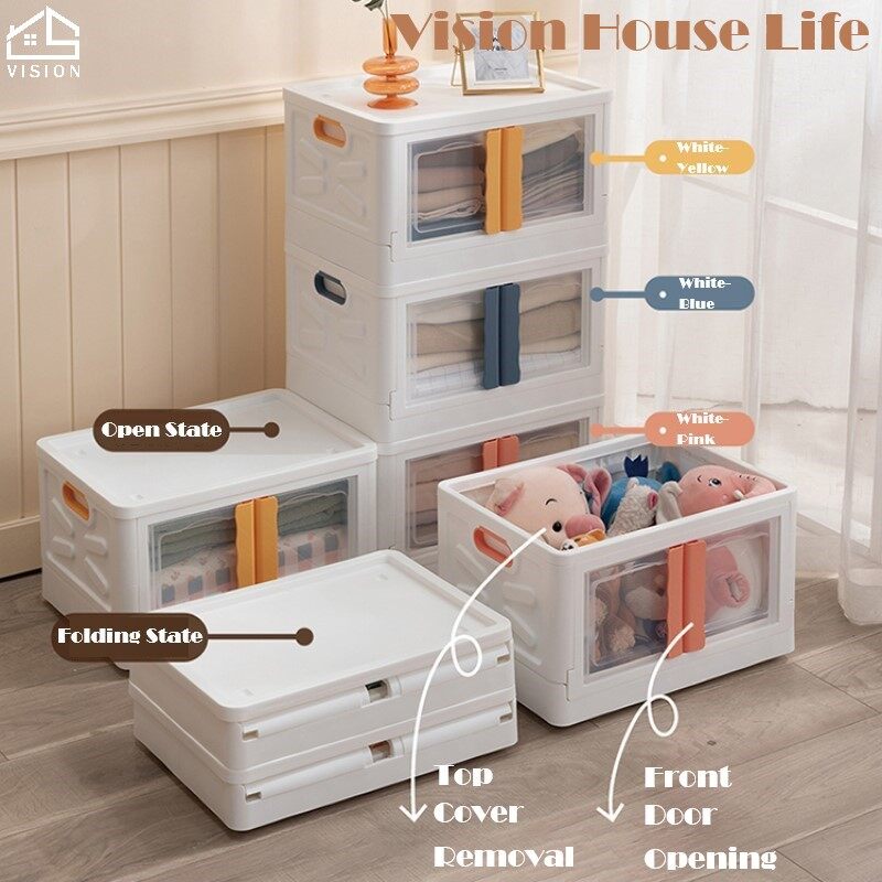 Vision Hộp Đựng Đồ Bắc Âu Gấp Gọn Tủ Đựng Đồ Lắp Đặt Miễn Phí Gia Dụng Tủ Đựng Đồ Loại Ngăn Kéo Hộp Đựng Đồ Tủ Quần Áo Có Thể Xếp Chồng Lên Nhau Tủ Đựng Đồ Chơi Phòng Khách Phòng Ngủ Bằng Nhựa Lớn Tủ Đựng Quần Áo