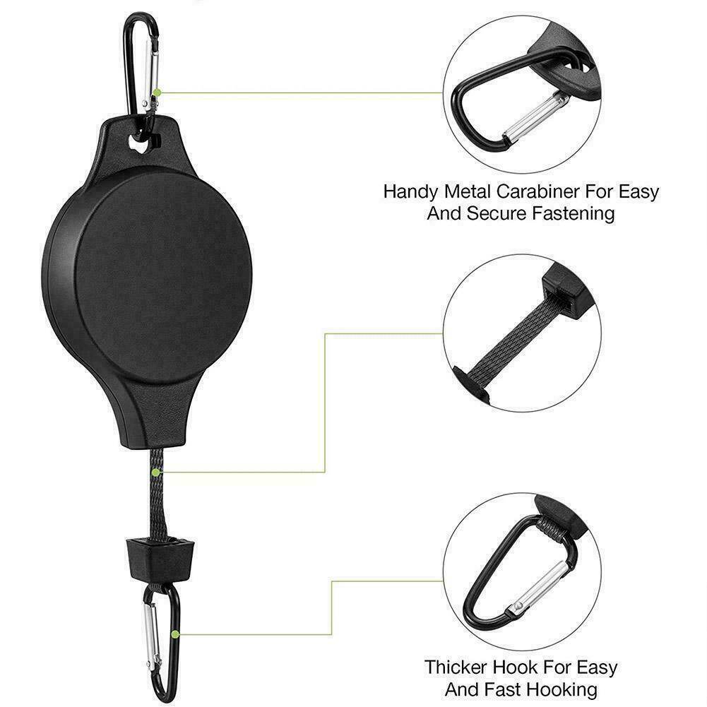 Lifting and Telescopic Flower Basket Hook Retractable Hook Hanging Pull Down Plant Basket Adjustable Hangers for Gardening Flower Pots Plant