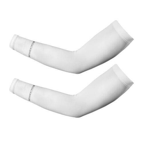ROCKBROS Ice Silk UV Protection Arm Sleeves for Outdoor Sports Men Fishing Running Cycling Sunscreen Sleeves Breathable Motorcycle Arm Cover
