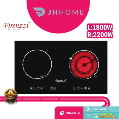 Firenzzi FRD-2088 XP 2200W Ceramic Cooker + 1800W Induction Cooker