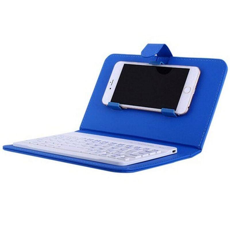 CM Portable PU Kulit Pembungkus Keyboard Nirkabel untuk iPhone dengan Keyboard Bluetooth untuk 4.2-6.8 Inci Ponsel Spesifikasi: Keyboard Bluetooth + Casing Kulit