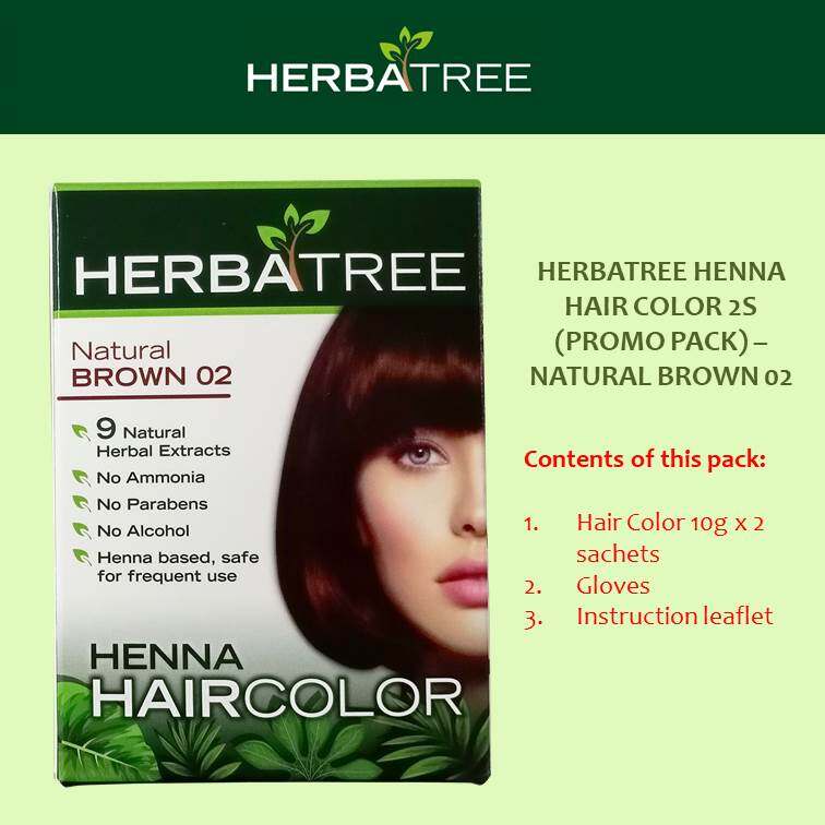 HerbaTree Henna Hair Color (Promo Pack) 2S | Lazada HerbaTree Henna Hair Color (Promo Pack) 2S | Lazada