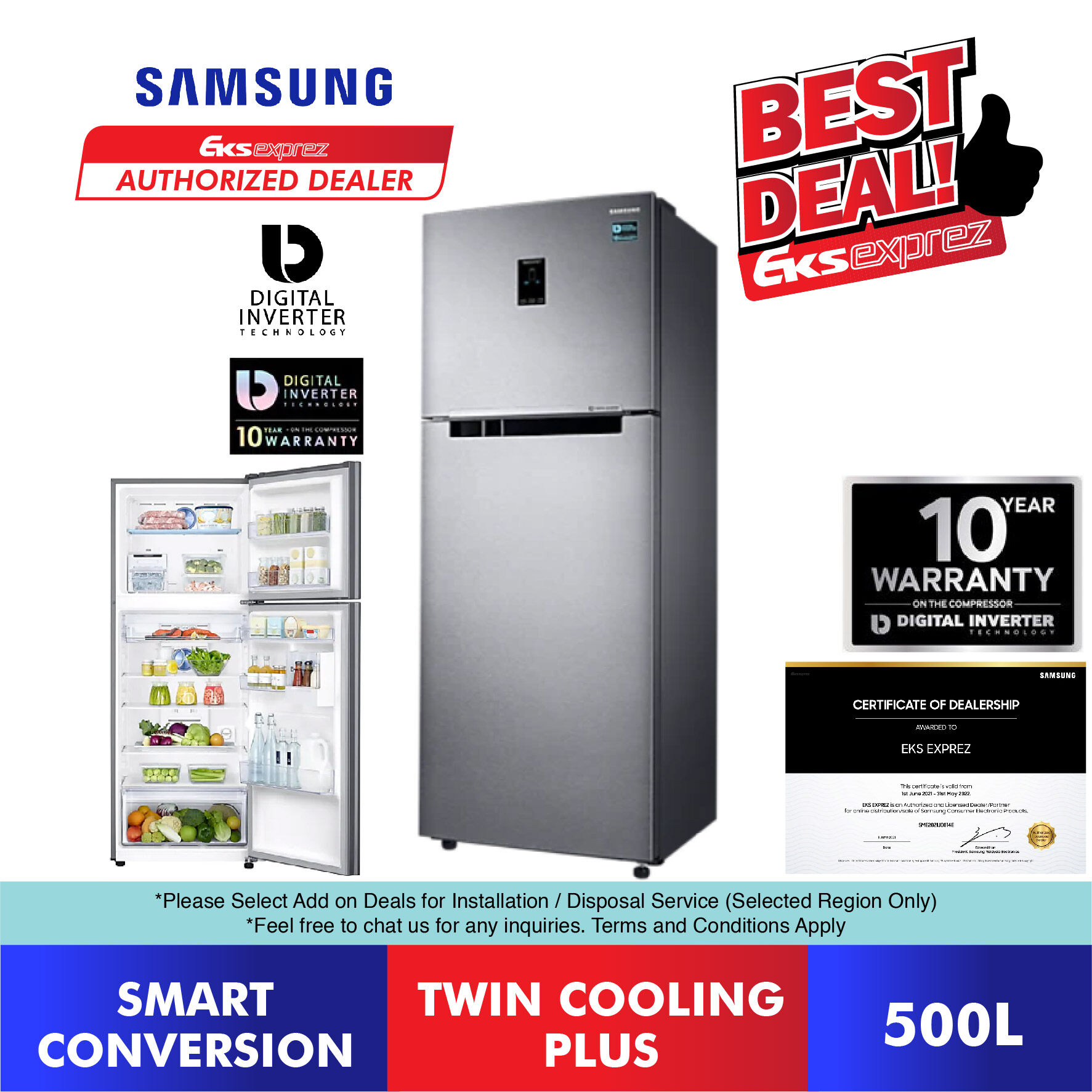 peti sejuk samsung twin cooling