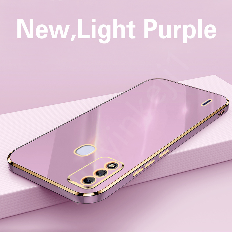 plating Case for ITEL A48 Traight Edge Electroplated Phone Case