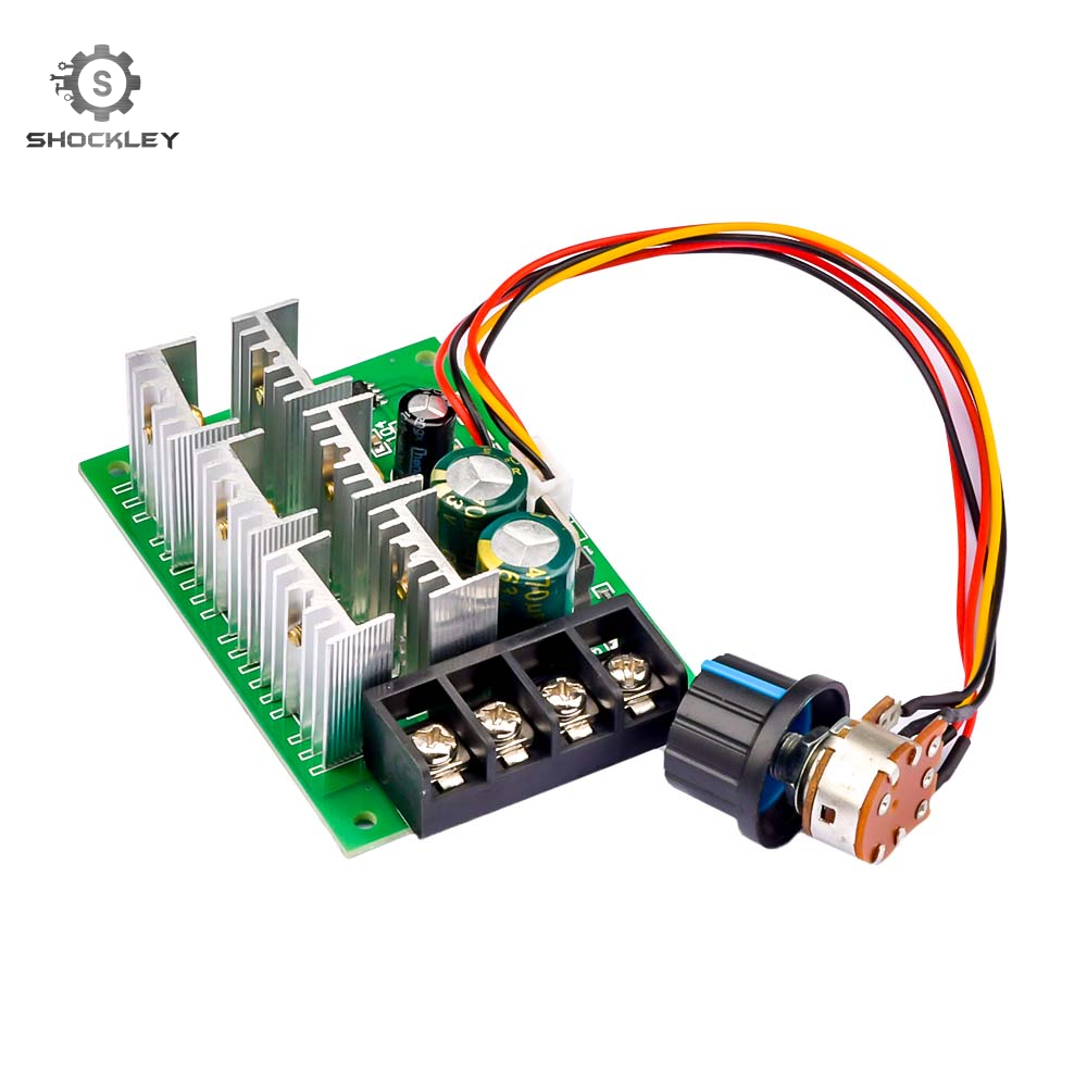 Shockley Bộ Điều Khiển Tốc Độ Bơm Động Cơ PWM DC9-55V DC Bộ Điều Khiển Tốc Độ Công Suất Cao 40A 2000W 9V 12V 24V 36V 48V