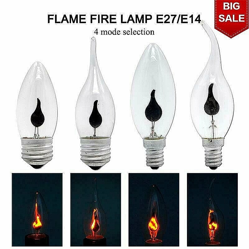 Đèn E14/E27 Bóng Đèn Ngọn Lửa Nhấp Nháy Đèn Nến Xmas Nhà Đèn Chùm Đảng Trang Trí Nội Thất