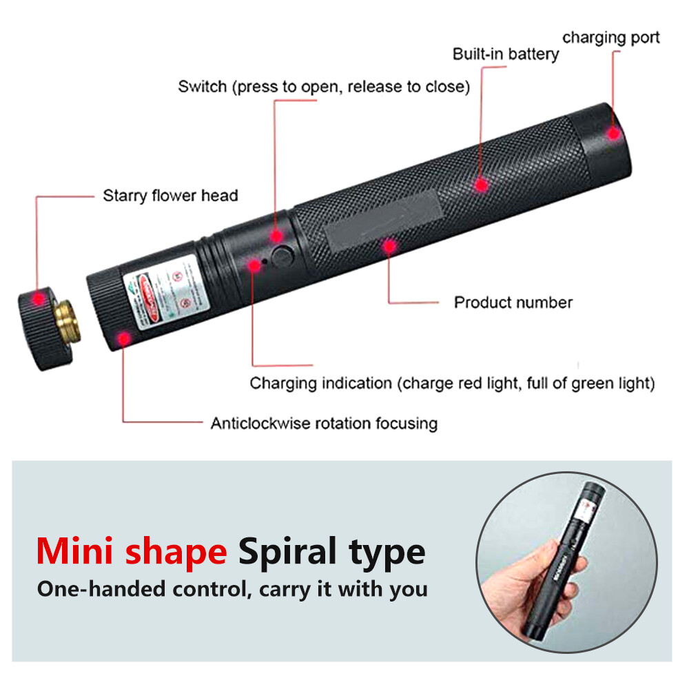 Đèn Chùm Tia Laser Xanh Lục 303ubs Mạnh Mẽ, Tập Trung Điều Chỉnh Lazer Với Bút Laser, Đầu Trận Đấu Bùng Cháy