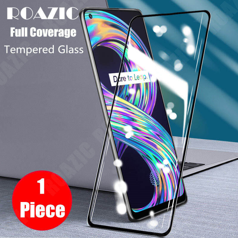 ROAZIC For Realme 8 8 Pro Screen Protector [1 Piece] 9H Hardness Clear Tempered Glass Full Cover Protective Film