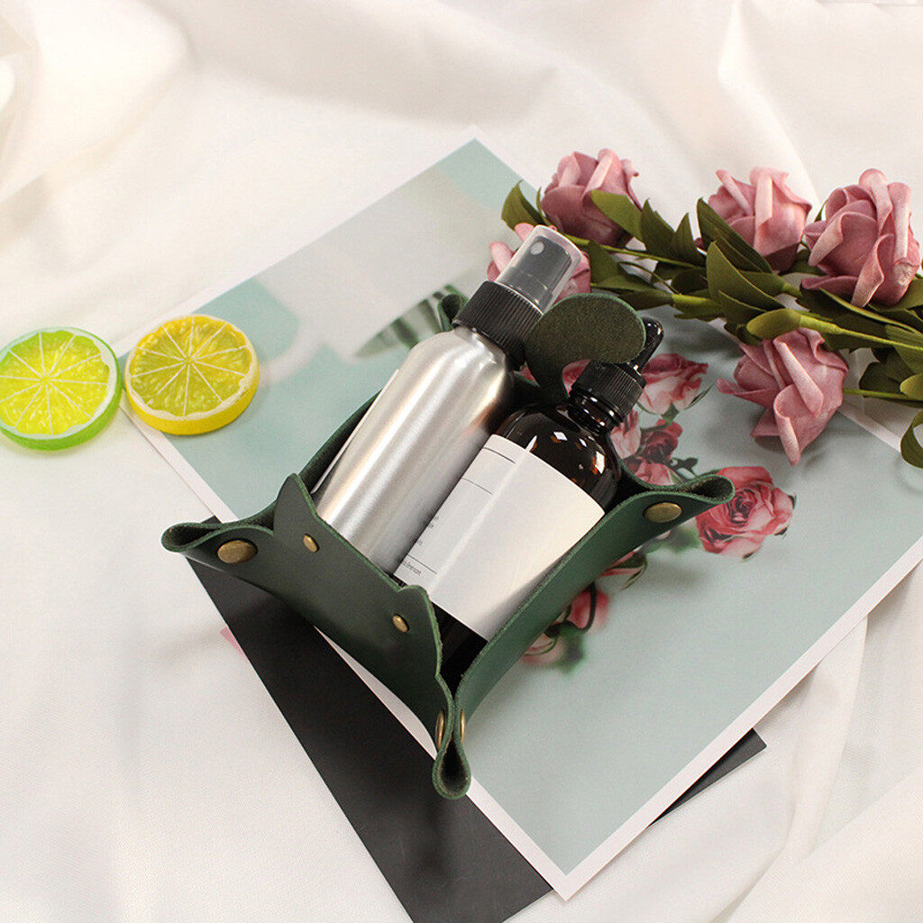 Cheap Price Tomatoll 2020 New Leather Valet Tray Nightstand Desktop Dresser Organizer Jewelry Box Cod Lazada