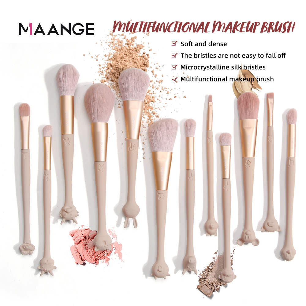 MAANGE 12 Cọ trang điểm đánh phấn mắt và phấn má hồng - INTL