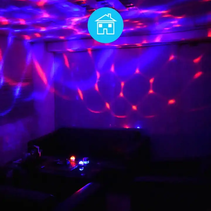 Efuture Led Car Usb Atmosphere Light Disco Ball Party Mushroom Mini Portable Strobe Lights For Kid S Birthday Parties Stage Dj Lighting