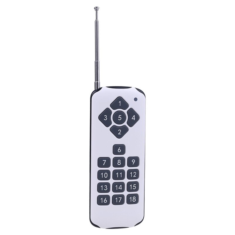 【Universal】18CH Channel RF ASK Remote Control 433MHz 18 Keys High Power Wireless Transmitter for Switch Alarm