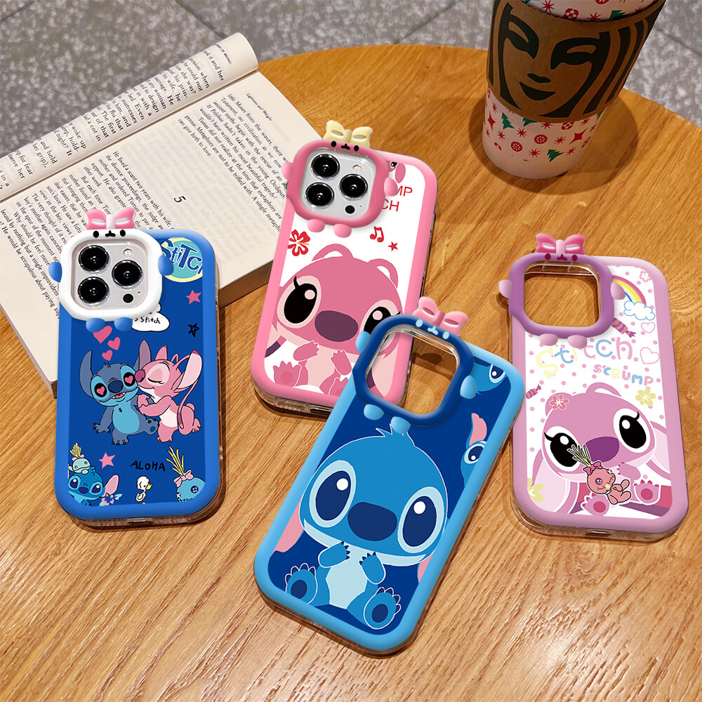 Hontinga Casing Case For Xiaomi Redmi Note 10 5G Note 10 Pro Note 11 5G Pro+ 5G Case Cute Stitch Soft Silicone Full Cover Shockproof Rubber Cases Back Cover Phone Casing Softcase For Girls