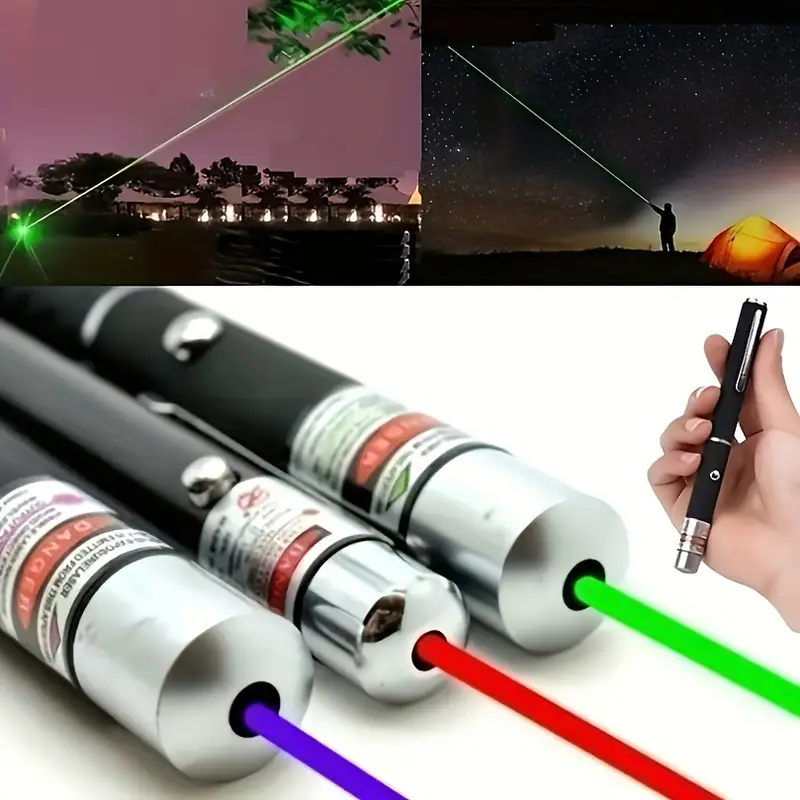 Green Laser Pointer, Perfect For Outdoor Night Walking, Pet Teasing, And Teaching, Batteries Not Included