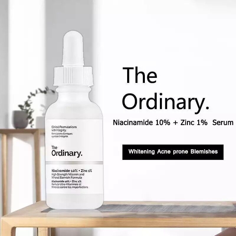 The Ordinary Serum Mặt Niacinamide 10% + Kẽm 1% Kem Dưỡng Ẩm Cân Bằng Dầu Giảm Nhược Điểm Cho Da Làm Trắng Kết Hợp Chất Loại Bỏ Mụn Trứng Cá