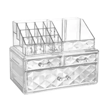 Goodgreat 4 Layers Clear Cosmetic Storage Drawers Make Up Rack
