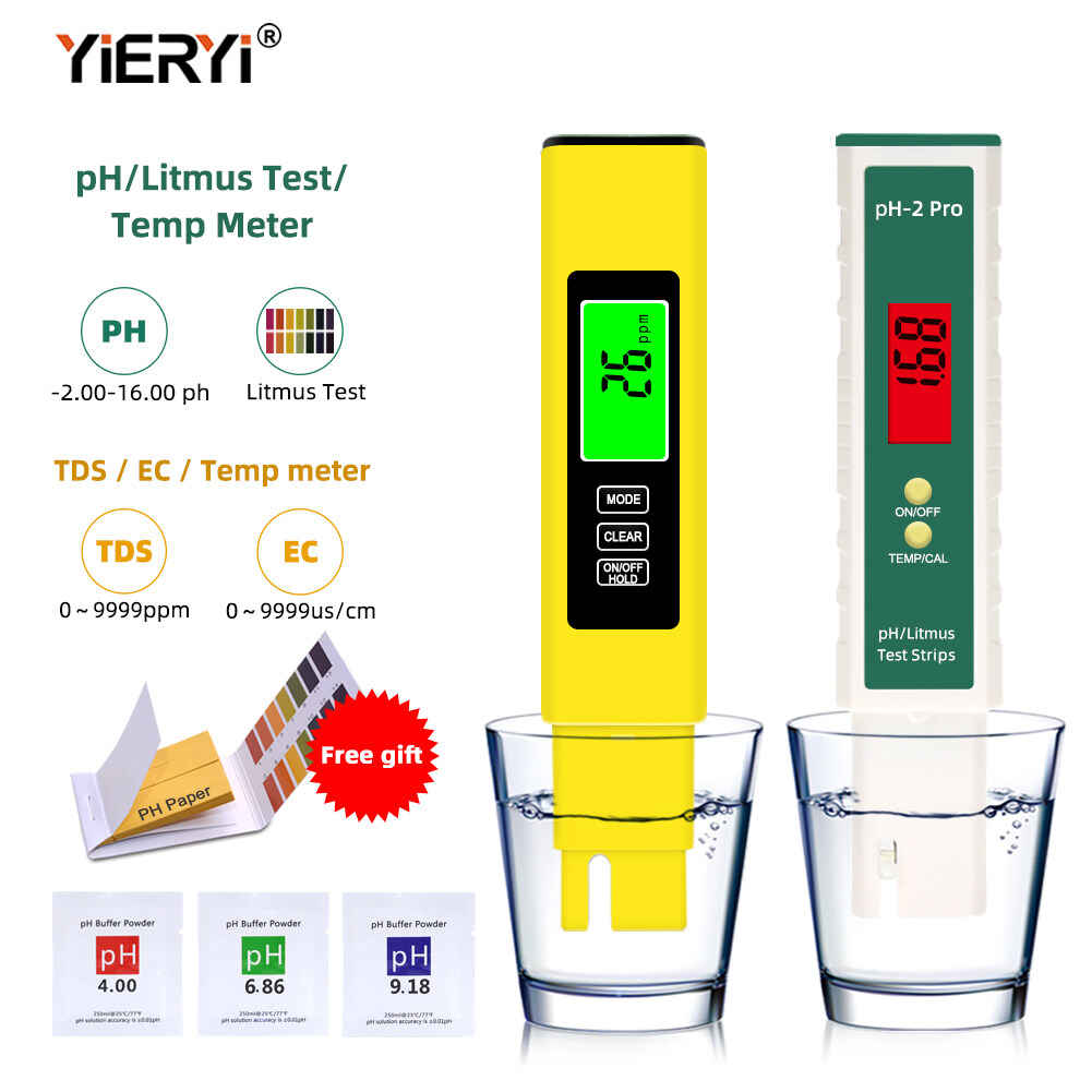yieryi update PH TDS EC Temperature meter water quality tester with PH