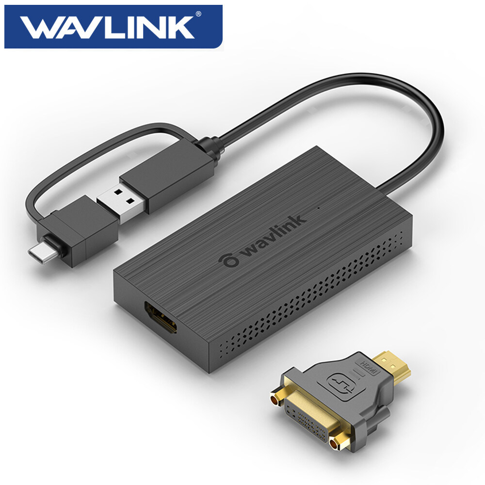 Wavlink Usb 3.0 To Dual Hdmi Monitor Adapter, Universal Usb-C Hub ...