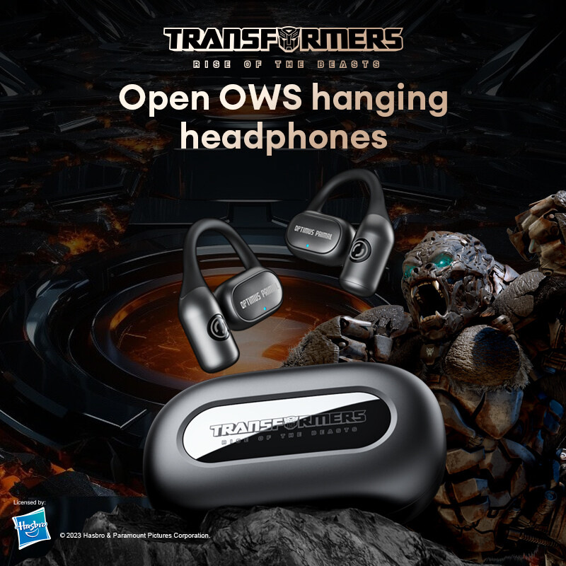 Transformers TF-T13 Hanging Ear Wireless Bluetooth Non-in-ear Bone Conduction Concept Bluetooth 5.3 Headset Noise Reduction Super Long Battery Life Sports Running Fitness Apple Huawei Universal
