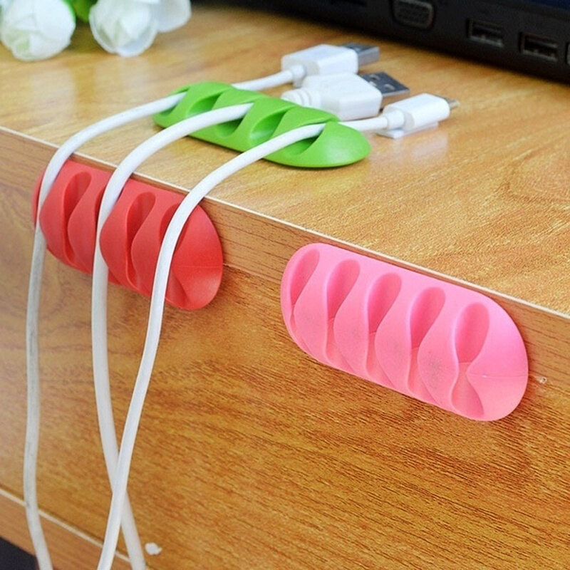 Sắp Xếp Cáp USB, Cuộn Dây Cáp Kẹp Quản Lý Gọn Gàng Để Bàn Giá Đỡ Cáp Dành Cho Chuột, Dây Tai Nghe Tổ Chức