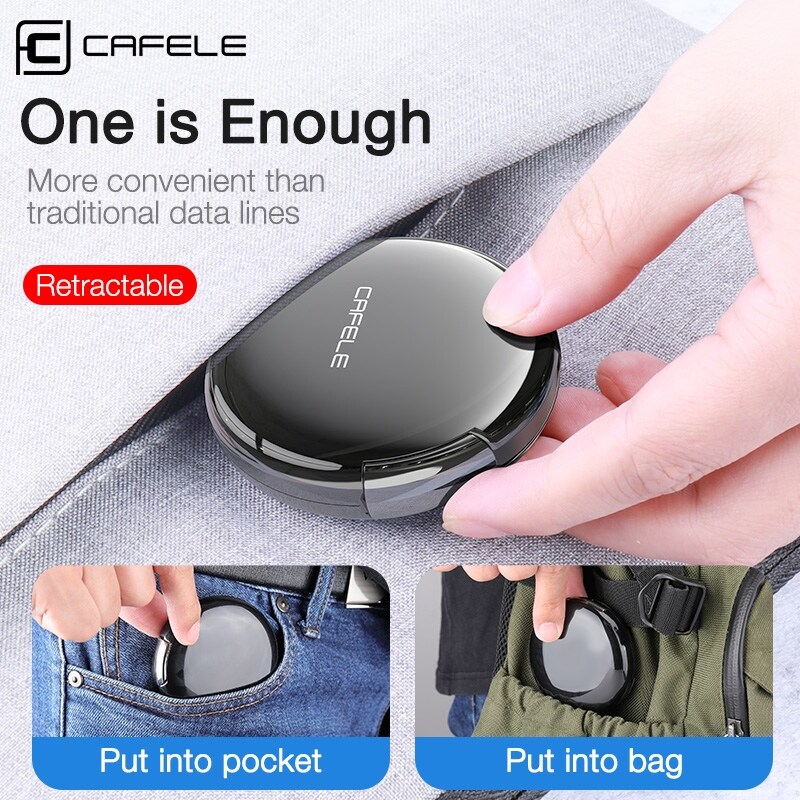 {hot} Cafele Retractable Magnetic USB Cable For iPhone Charger Micro USB Type C Cable For Huawei Xiaomi Samsung S10 3A Fast Charging