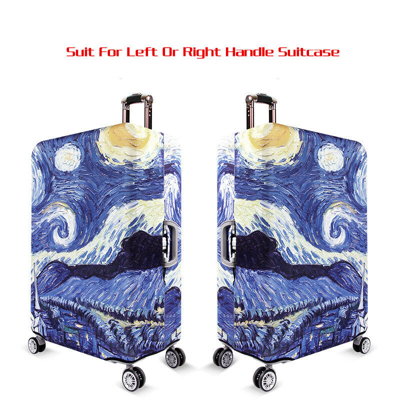 Luggage Case Suitcase Protective Cover Multi color collocation Pattern Travel Elastic Luggage Dust Cover Apply 18-28 Suitcase
