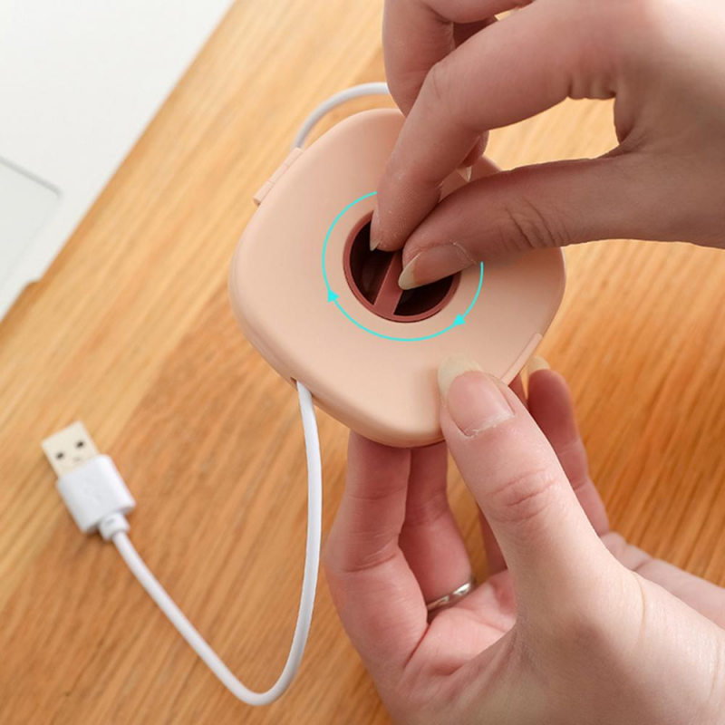 Máy Cuộn Cáp Di Động Máy Cuộn Tai Nghe Có Thể Xoay Mở Rộng Hộp Đựng Cáp Dữ Liệu USB Hộp Đựng Tai Nghe Dây Sạc Cho Văn Phòng Du Lịch