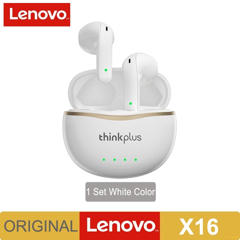 Lenovo X16 Wireless Fone Bluetooth Earbud HiFi Music Earphone With Mic Auriculares Headphones Sports Headset 300mAh Charging Box